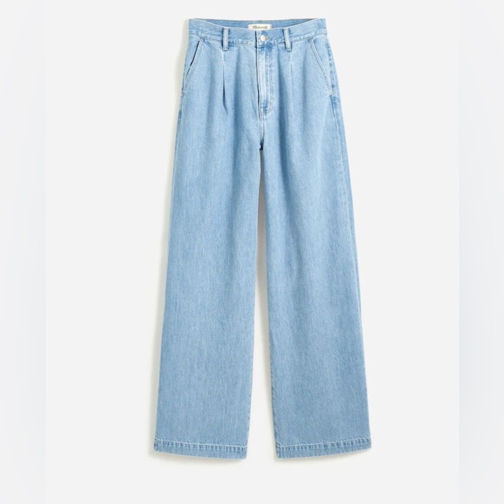 Madewell Light Blue Wide-Leg Jeans size 30